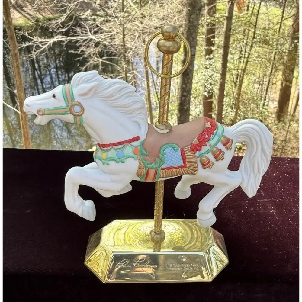 Hallmark Keepsake 1993 Tobin Fraley Porcelain Carousel Horse No Box EUC -LO10